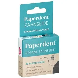 Paperdent Zahnseide Vegan Eukalyptus Minze gewachst 30m