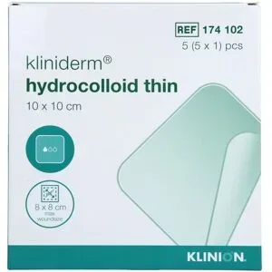 Hydrokolloid-verband Dünn 10x10 Cm