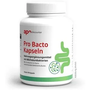 apodiscounter Pro Bacto Probiotika Kapseln mit Milchsäurebakterien