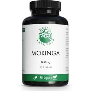Green Naturals® Moringa 1.950 mg hochdosiert Kapseln vegan