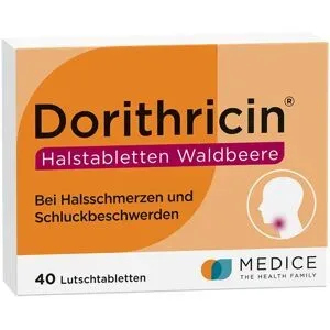 Dorithricin Waldbeere Lutschtabletten bei Halsschmerzen