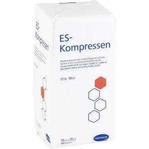 Es-kompressen unsteril 10x10 cm 16fach Cpc
