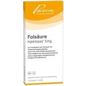 Folsäure Injektopas 5 mg Injektionslösung