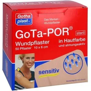 Gota-por Wundpflaster steril 60x100 mm hautfarben