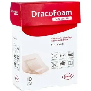 Dracofoam Haft sensitiv Schaumst.wund.5x5 cm