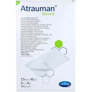 Atrauman Silicone steril 7,5x10 cm Kompressen