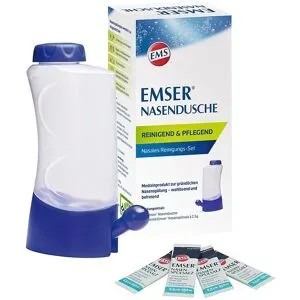 Emser Nasendusche mit 4 Beuteln Nasenspülsalz