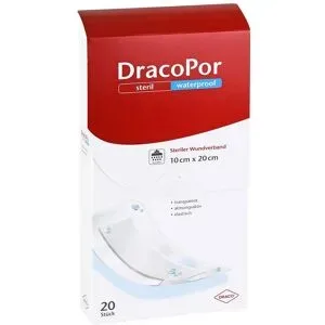 Dracopor waterproof Wundverband 10x20 cm steril