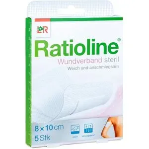 Ratioline Wundverband 10x8 cm steril