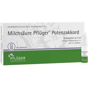 Milchsäure Pflüger Potenzakkord iniecto -lsg.amp.