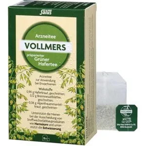 Vollmers präparierter grüner Hafertee Filterbeutel