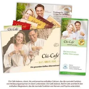 Dr. Jacob's Chi-Cafe Probierpaket ReiChi Kaffee Guarana Reishi-Pilz