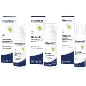 Dermasence BarrioPro Emulsion + RosaMin Pflege + RosaMin Serum