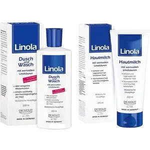 Linola Dusch und Wasch und Linola Hautmilch