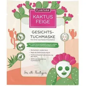 PLANTANA Gesichts-Tuchmaske Kaktusfeige mit Aloe Vera