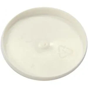 Einnehmeglas-deckel Kunststoff weiss