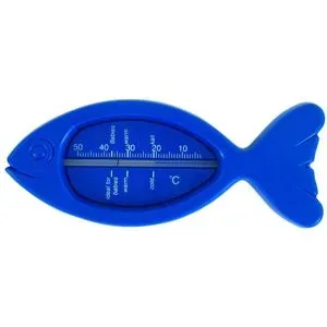 Badethermometer Fisch blau