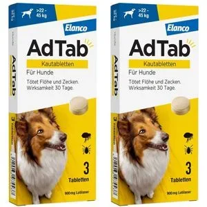 AdTab 900 Mg Kautabletten für Hunde >22-45 Kg