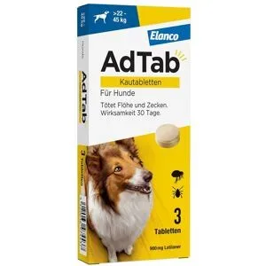 AdTab Hund 22 - 45 kg Kautablette gegen Zecken und Flöhe