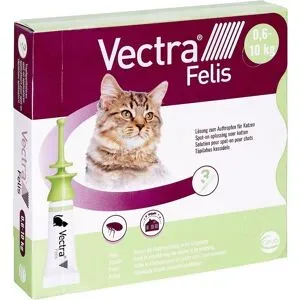 Vectra Felis Lösung gegen Flöhe & Zecken für Katzen