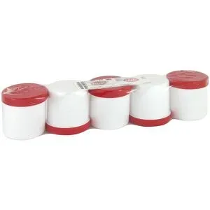 Salbenkruke Weiß 250 G M.schraubdeckel Rot