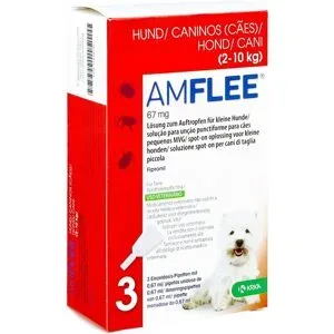 Amflee 67 mg Lösung zum Auftropfen für kleine Hunde