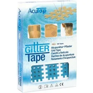 Gitter Tape Acutop Akupunkturpflaster 2x3 cm blau