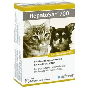 Hepatosan 700 Ergänzungsfuttermittel für Hunde und Katzen Tablet
