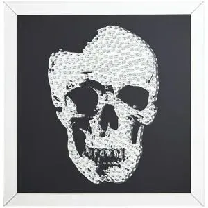 Höffner Wandspiegel mit Totenkopf  Xino ¦ verspiegelt ¦ Holzwerkstoff,Glas,Acryl ¦ Maße