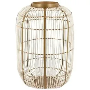 Jette Home Rattanlaterne   ¦ holzfarben ¦ Rattan,Eisen,Glas ¦ Maße (cm): H: 61