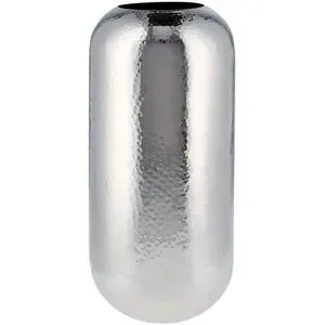 Höffner Vase   ¦ silber ¦ Stahl ¦ Maße (cm): H: 40  Ø: 20