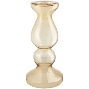 Jette Home Kerzenhalter   ¦ braun ¦ Glas ¦ Maße (cm): H: 48  Ø: 23