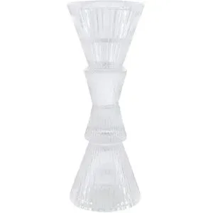 Höffner Kerzenhalter   ¦ transparent/klar ¦ Glas ¦ Maße (cm): H: 18  Ø: 6.8