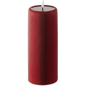 HOME STORY LED Kerze   ¦ rot ¦ Wachs,Kunststoff ¦ Maße (cm): H: 25  Ø: 10