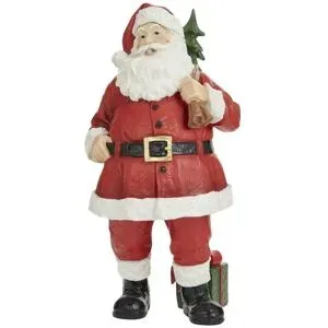 HOME STORY Figur Weihnachtsmann   ¦ Polyresin (Kunstharz) ¦ Maße (cm): B: 15,9
