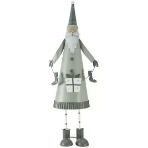 HOME STORY Deko Figur Weihnachtsmann   ¦ grün ¦ Metall ¦ Maße (cm): B: 19 H: