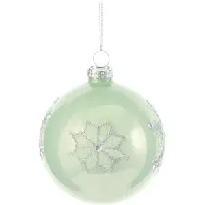 HOME STORY Weihnachtsbaumkugel   ¦ grün ¦ Glas,Aluminium ¦ Maße (cm): H: 8  Ø: 8
