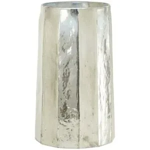HOME STORY Vase   ¦ silber ¦ Glas ¦ Maße (cm): H: 33,5  Ø: 20.5