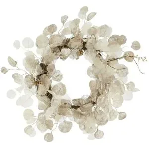 Höffner LED Kranz   ¦ weiß ¦ Rattan,Naturprodukte,Kunststoff Ø: 45