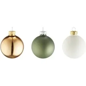 Höffner Weihnachtskugel Set  20er   ¦ mehrfarbig ¦ Glas,Aluminium Ø: 6