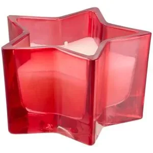 HOME STORY Duftkerze im Glas   ¦ rot ¦ Glas,Wachs ¦ Maße (cm): H: 6,4  Ø: 10.6