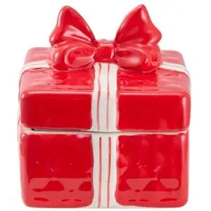 HOME STORY Duftkerze Geschenk   ¦ rot ¦ Keramik,Wachs ¦ Maße (cm): B: 11,3 H: