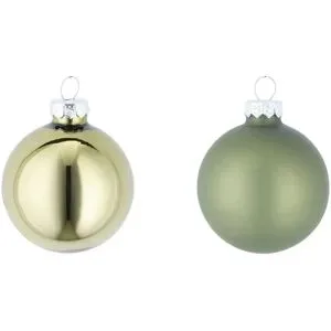 Höffner Weihnachtskugeln  10er Set   ¦ grün ¦ Glas Ø: 6