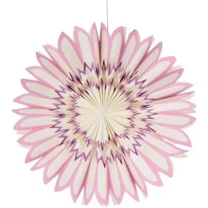 Höffner Anhänger Schneeflocke   ¦ lila/violett ¦ Papier ¦ Maße (cm): H: 21  Ø: 51