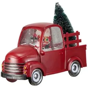 Höffner LED Weihnachtsauto   ¦ rot ¦ Polyresin (Kunstharz) ¦ Maße (cm): B: 24 H: 18 T: