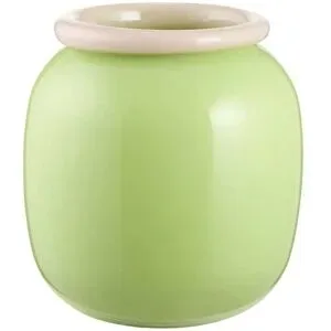 HOME STORY Vase   ¦ grün ¦ Glas ¦ Maße (cm): H: 18  Ø: 16.5