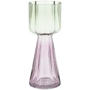 HOME STORY Vase   ¦ mehrfarbig ¦ Glas ¦ Maße (cm): H: 30,5  Ø: 12