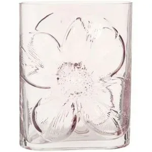 HOME STORY Vase Blume   ¦ rosa/pink ¦ Glas ¦ Maße (cm): B: 16 H: 20,5 T: 9.0
