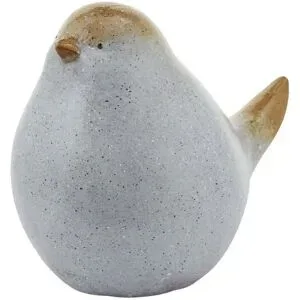 HOME STORY Deko Vogel   ¦ grau ¦ Polyresin (Kunstharz) ¦ Maße (cm): B: 20,5 H: