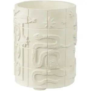 HOME STORY Übertopf   ¦ creme ¦ Polyresin (Kunstharz) ¦ Maße (cm): H: 16,9  Ø: